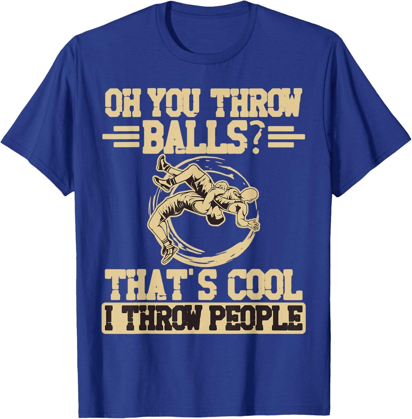 Oh du werfst Balls das ist cool ich werfe Menschen Ringer T-Shirt - T-Shirt | Royal