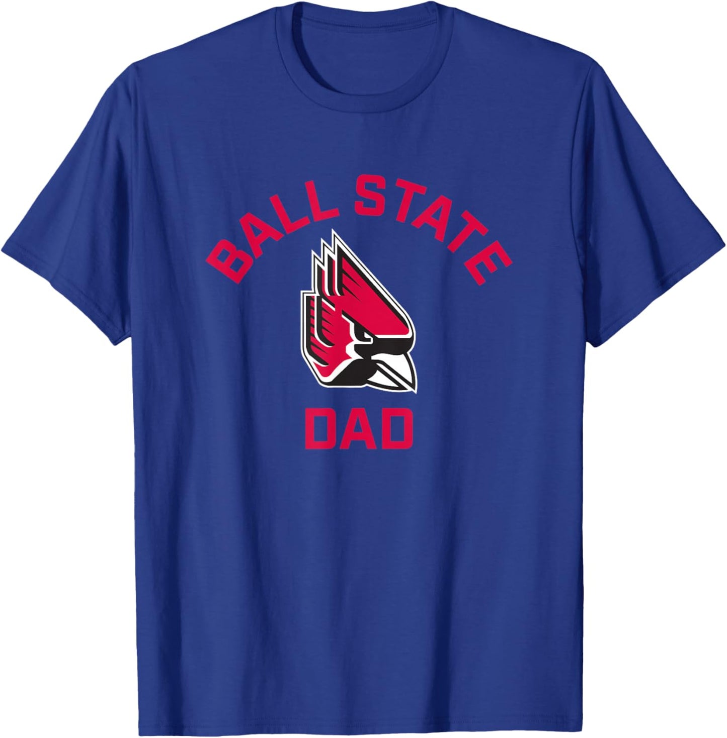 Ball State University Cardinals Arched Dad T-Shirt - T-Shirt | Royal