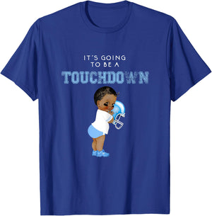 Its A Boy Gender Reveal Touchdown Tutu Baby Shower Inspired T-Shirt - T-Shirt | Royal