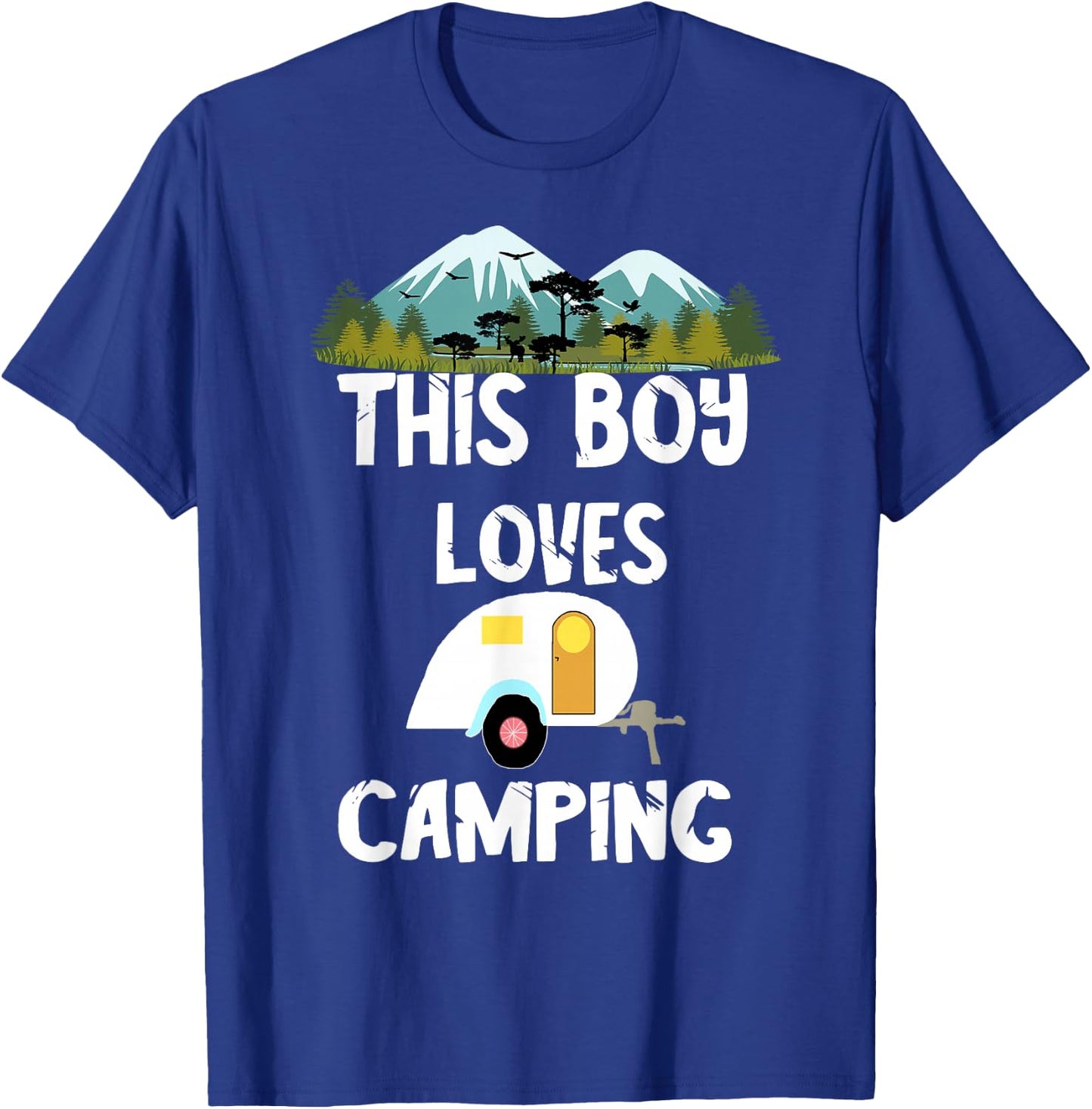 Camping Boy Camp Camper Camping Adventures Camping Lovers T-Shirt - T-Shirt | Royal