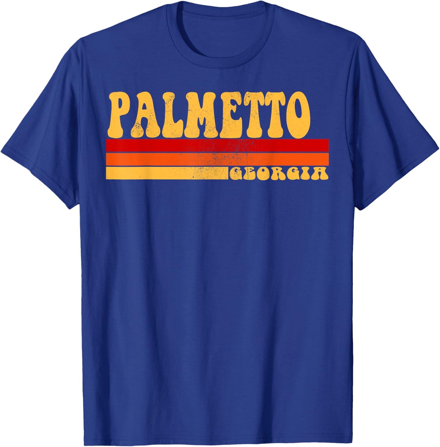 PALMETTO Georgia City Vintage Roots Retro Design 70s 80s T-Shirt - T-Shirt | Royal