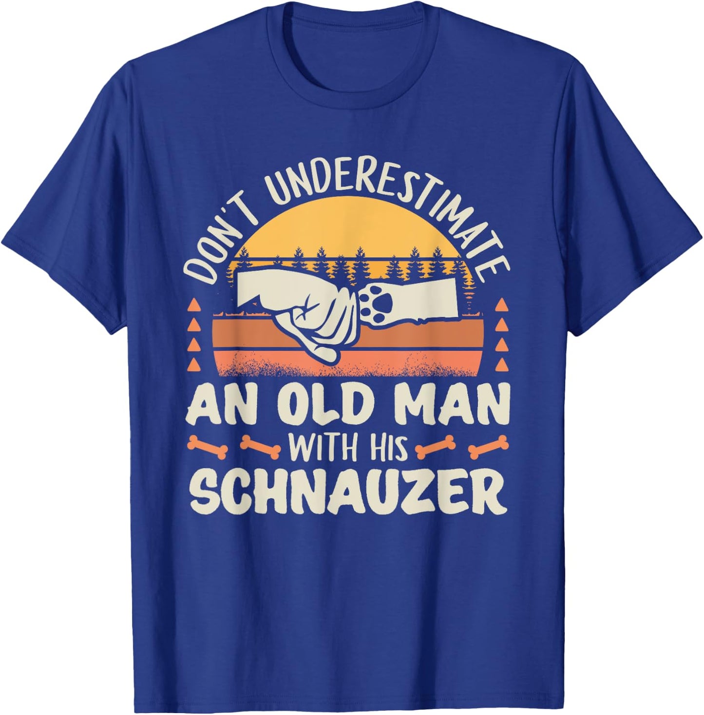 Schnauzer Dog Shirt Men Women Dog Mom Dog Lover T-Shirt - T-Shirt | Royal