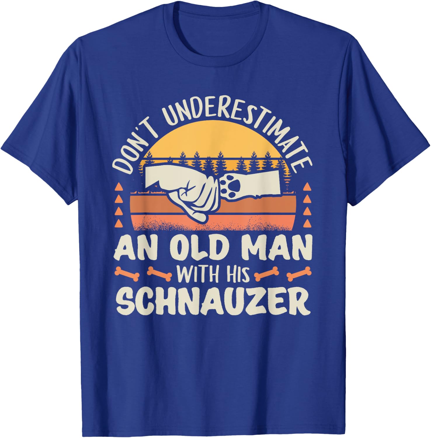 Schnauzer Dog Shirt Men Women Dog Mom Dog Lover T-Shirt - T-Shirt | Royal