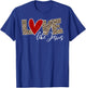 Love Like Jesus Leopard Print Cute Christian Religious Faith T-Shirt - T-Shirt | Royal