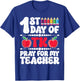 1st Day Of TK Student Transitional Kindergarten Teacher T-Shirt - T-Shirt | Royal