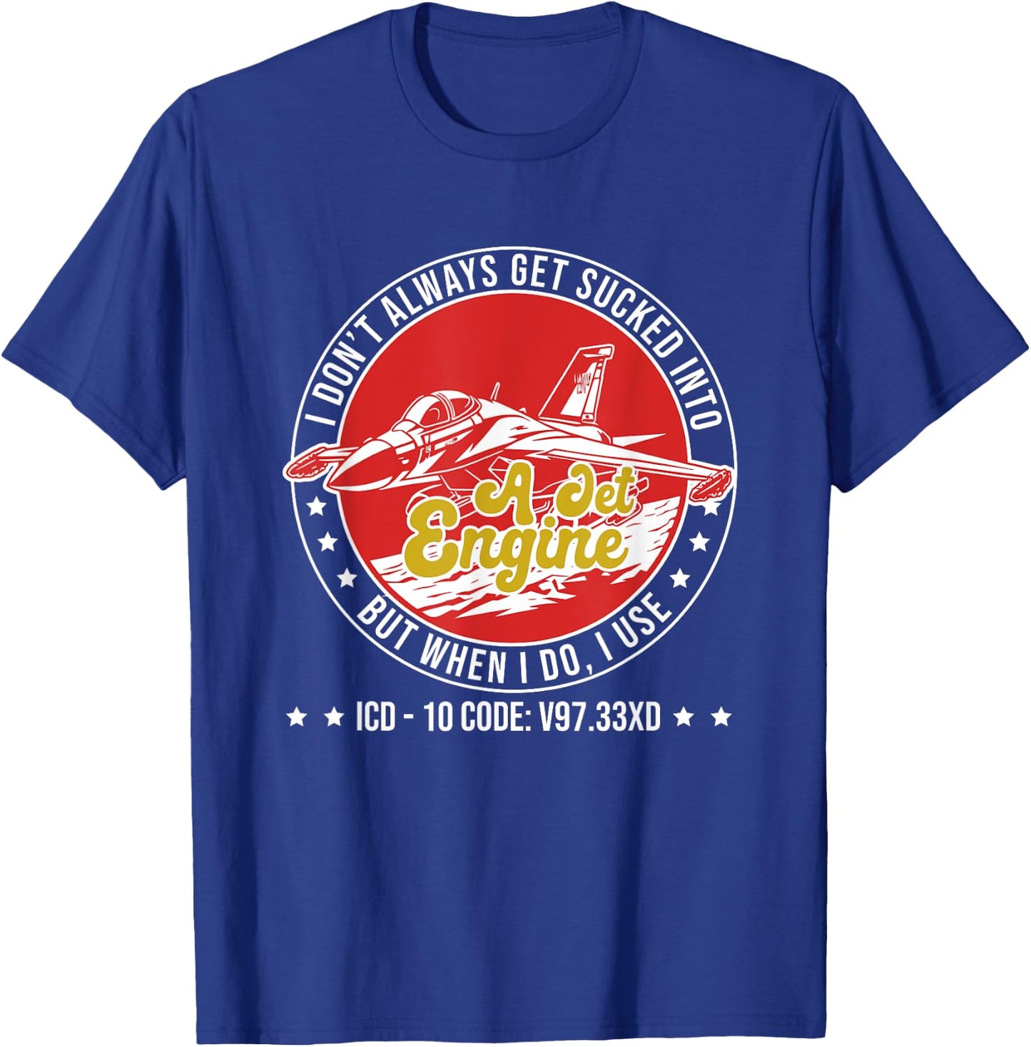 ICD-10 Code V97.33XD Humor Medical Coding Medics Coder T-Shirt - T-Shirt | Royal
