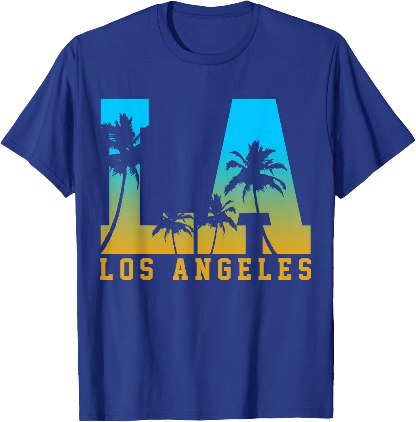 Los Angeles LA California California USA America Souvenir T-Shirt - T-Shirt | Royal