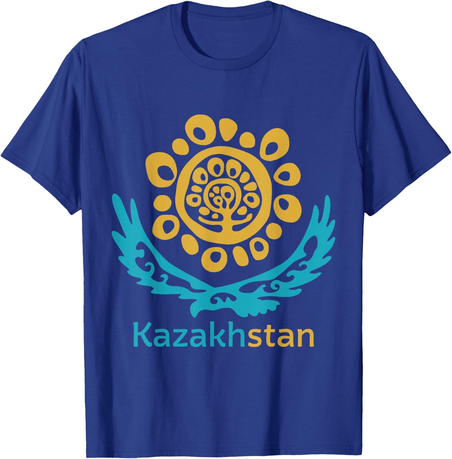 Republic of Kazakhstan Qazaqstan Kazakh Kazakh Flag T-Shirt - T-Shirt | Royal