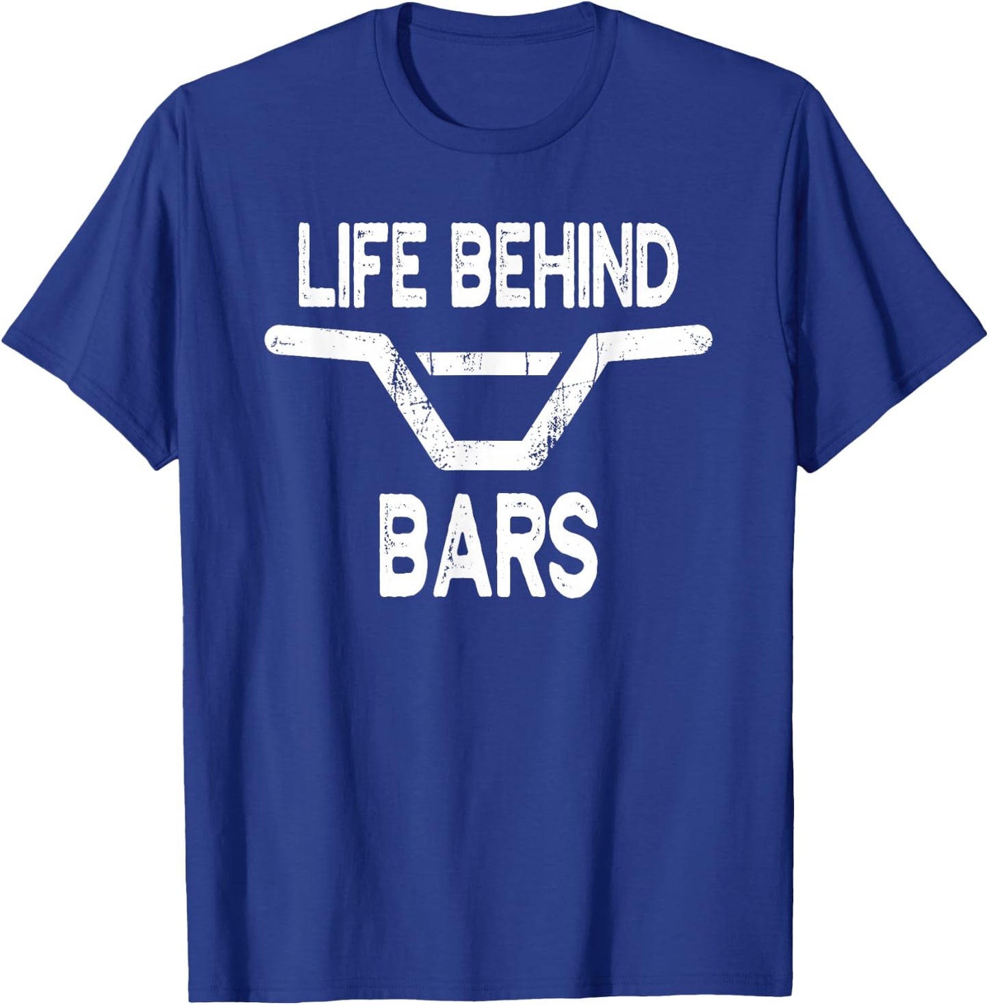 Life Behind Bars - Cycling Shirt for Bicyclists T-Shirt - T-Shirt | Royal