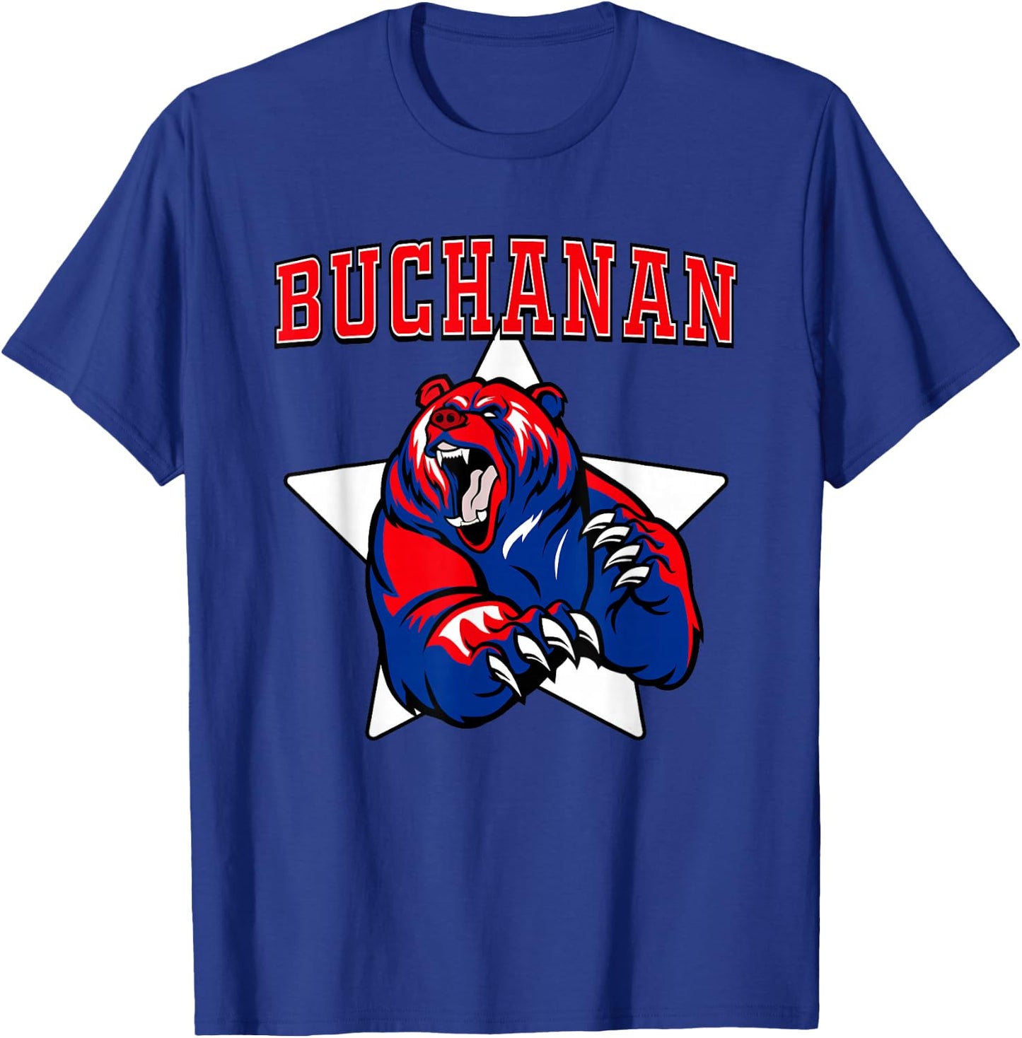 Buchanan Bears High School Team Spirit T-Shirt - T-Shirt | Royal