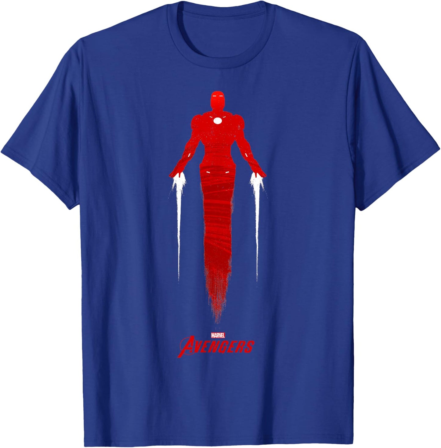 Marvel Avengers Game Iron Man Silhouette T-Shirt - T-Shirt | Royal