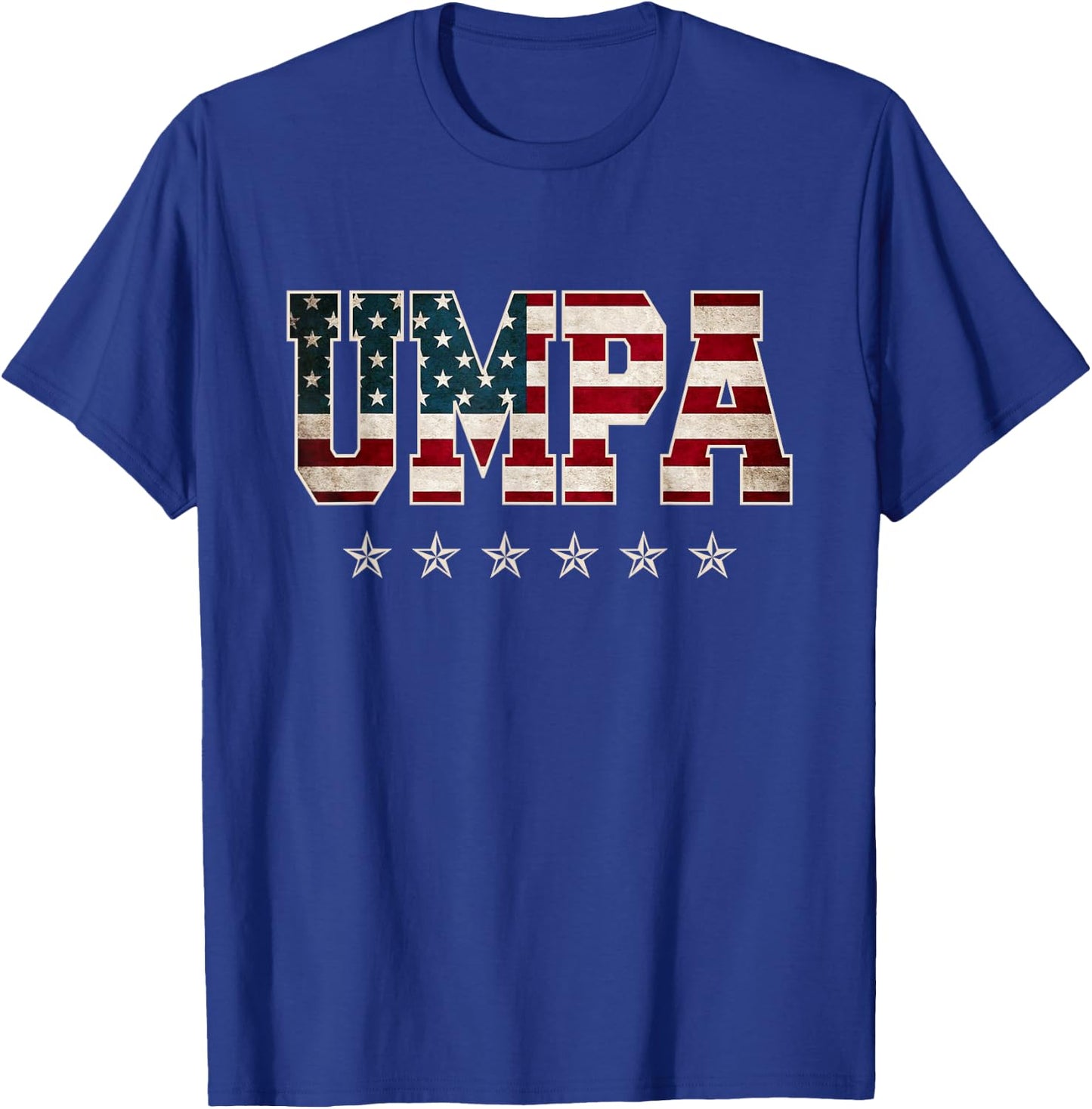Umpa Father's Day American Flag 4th of July Christmas Xmas T-Shirt - T-Shirt | Royal