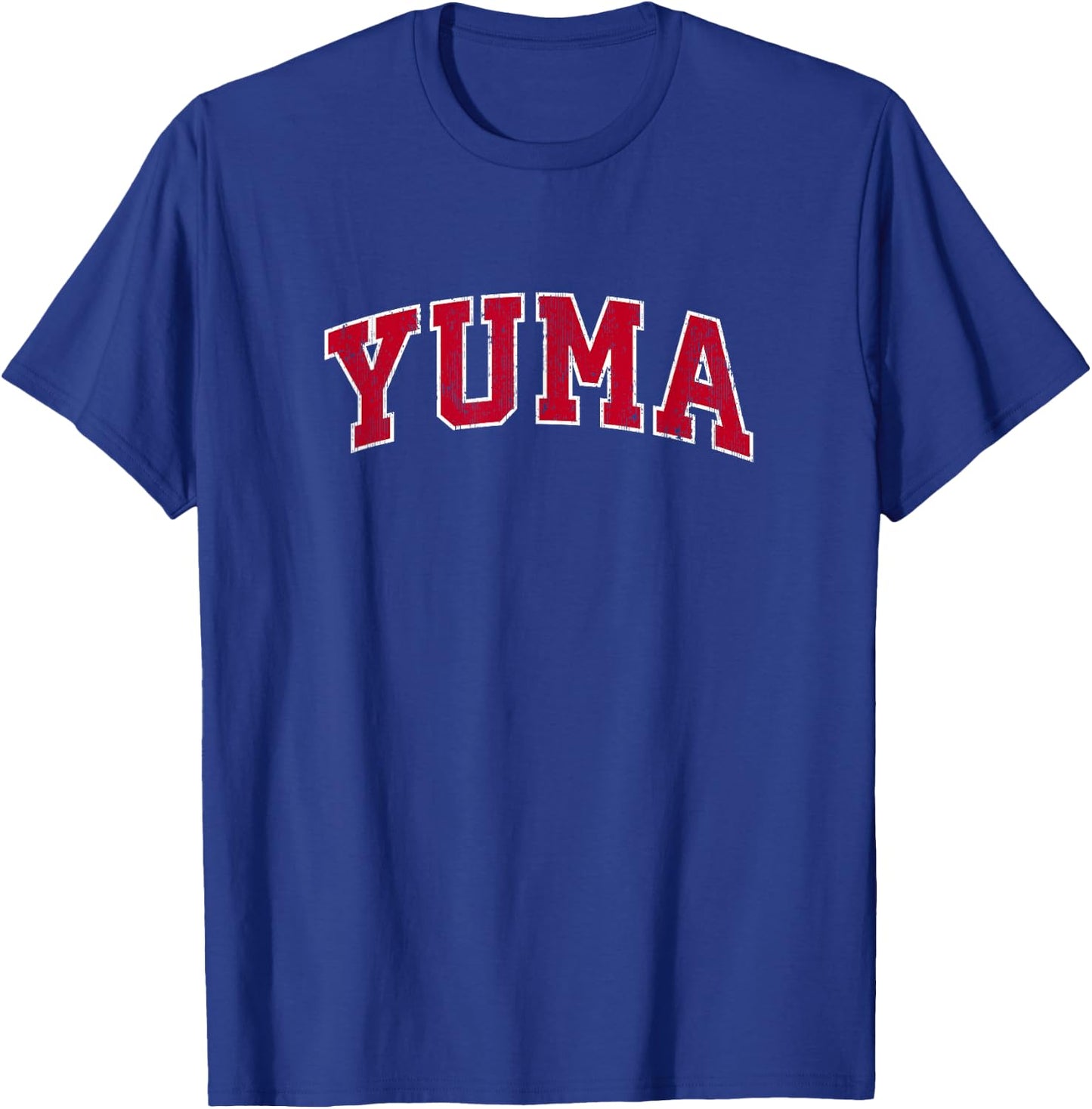 Yuma Arizona AZ Vintage Sports Design Red Design T-Shirt - T-Shirt | Royal