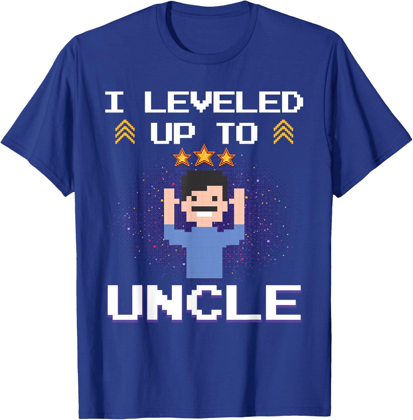 Best Uncle Gift Awesome Uncle Accessories & Stuff Uncle Design Dad First Time Promoted To Uncle Gamer T-Shirt - T-Shirt | Royal
