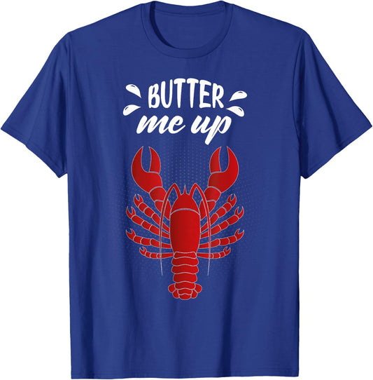 Lobster Shirt Gift Funny Retro Vintage Style Men & Women T-Shirt - T-Shirt | Royal