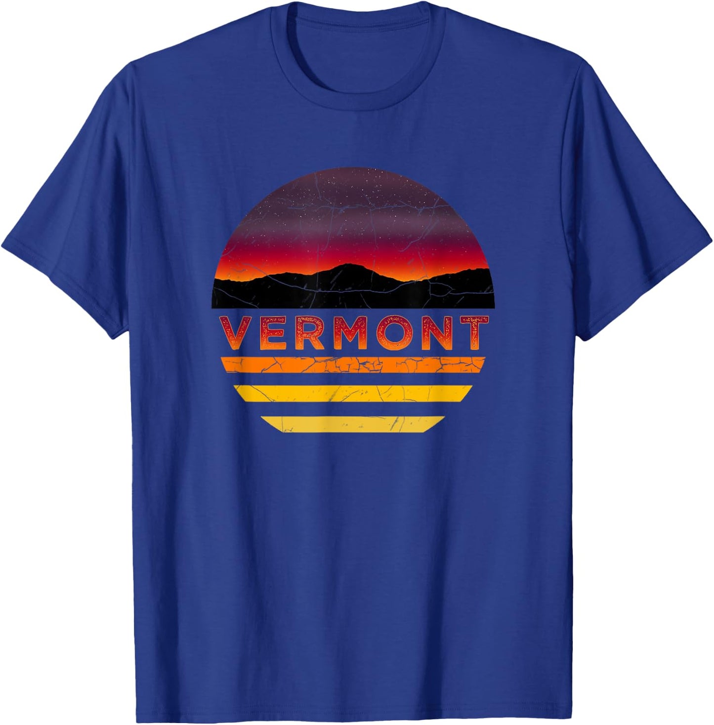Retro Vintage Vermont Vacation Souvenir T-Shirt - T-Shirt | Royal