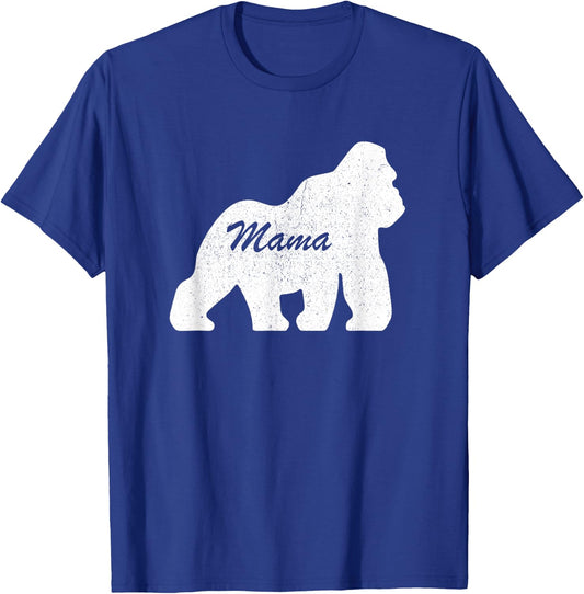 Mama Gorilla Mom Mother Day Shirt Mom Gorilla T Shirt Women T-Shirt - T-Shirt | Royal
