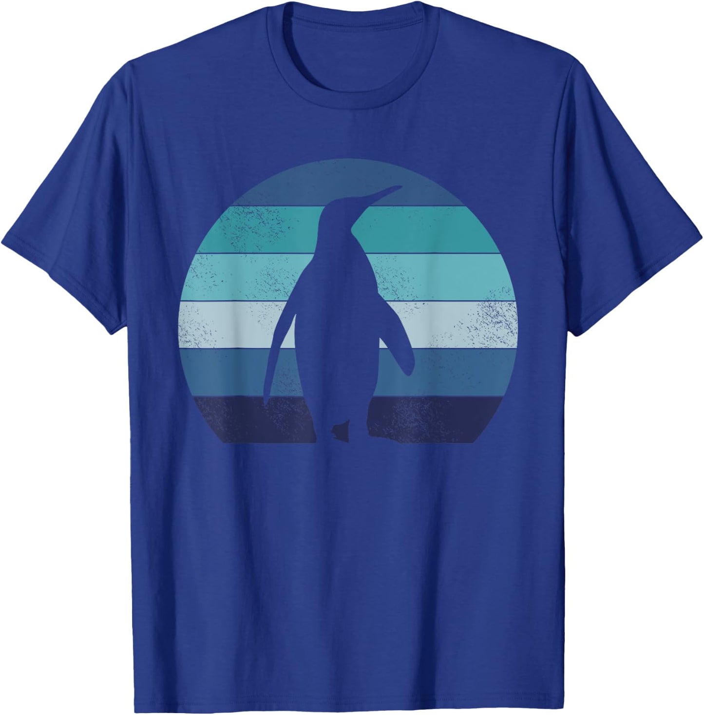 Retro Antarctic Animal Bird Penguin T-Shirt - T-Shirt | Royal
