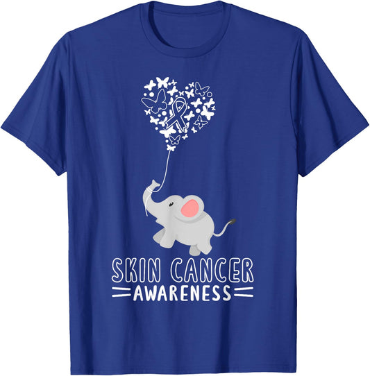 Skin Cancer Skin Cancer Awareness Melanoma T-Shirt - T-Shirt | Royal