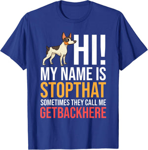 Rat Terrier Dog Puppies Owner Lover T-Shirt - T-Shirt | Royal