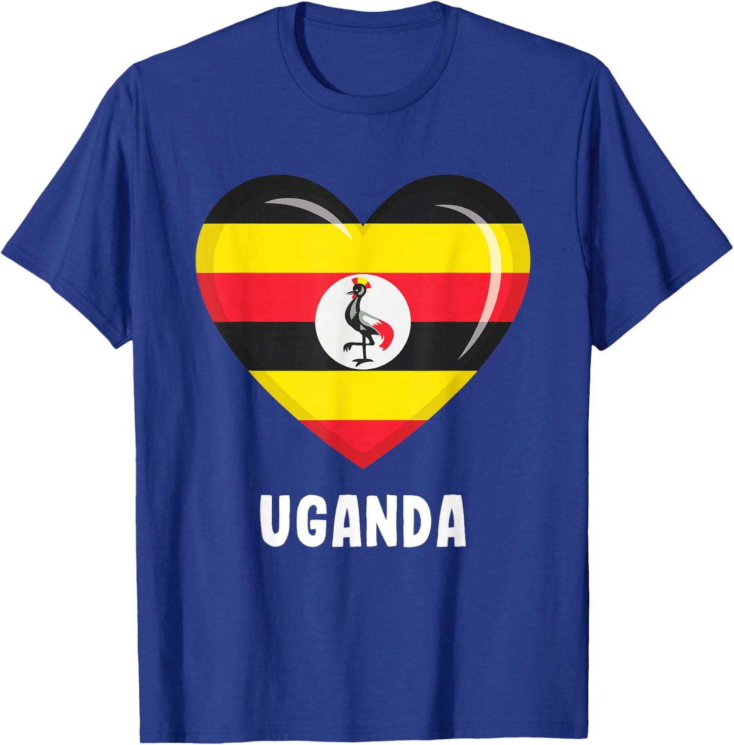 Uganda Flag Jersey T-Shirt - T-Shirt | Royal