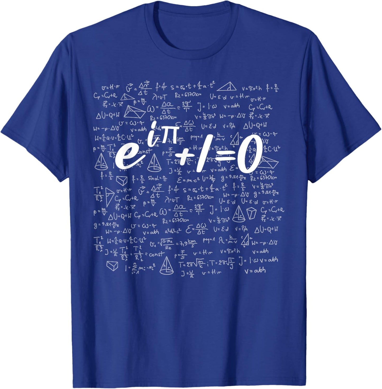 Euler's Identity Beautiful Math Equation Mathematics Science T-Shirt - T-Shirt | Royal