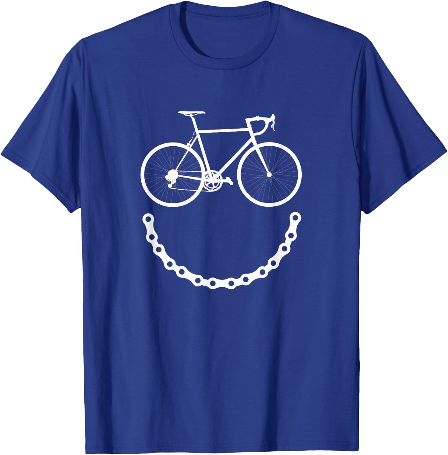 Cute Smiling Bicycle Cycling Shirt Women and Kids T-Shirt - T-Shirt | Royal