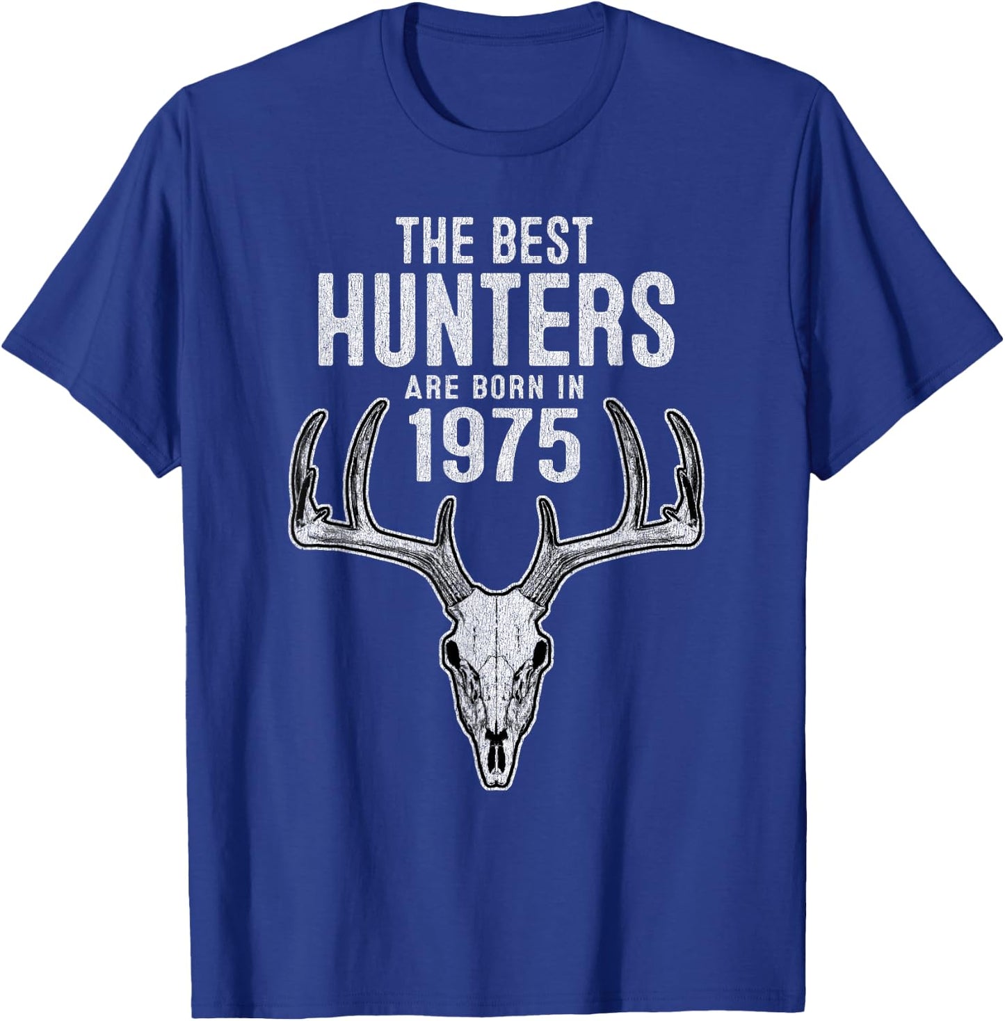 50 Year Old Deer Hunter: Hunting 1975 50th Birthday T-Shirt - T-Shirt | Royal