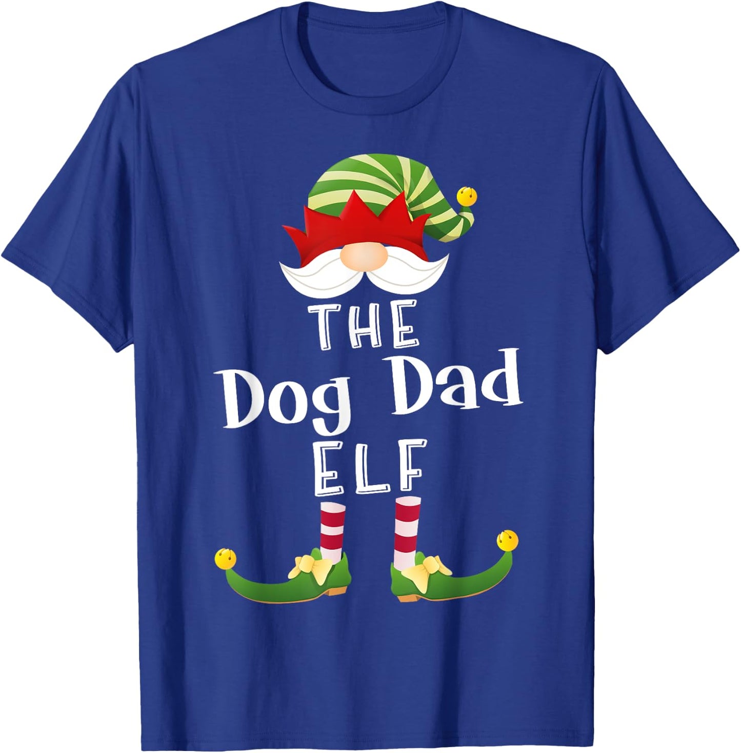 Dog Dad Elf Group Christmas Funny Pajama Party Women T-Shirt - T-Shirt | Royal
