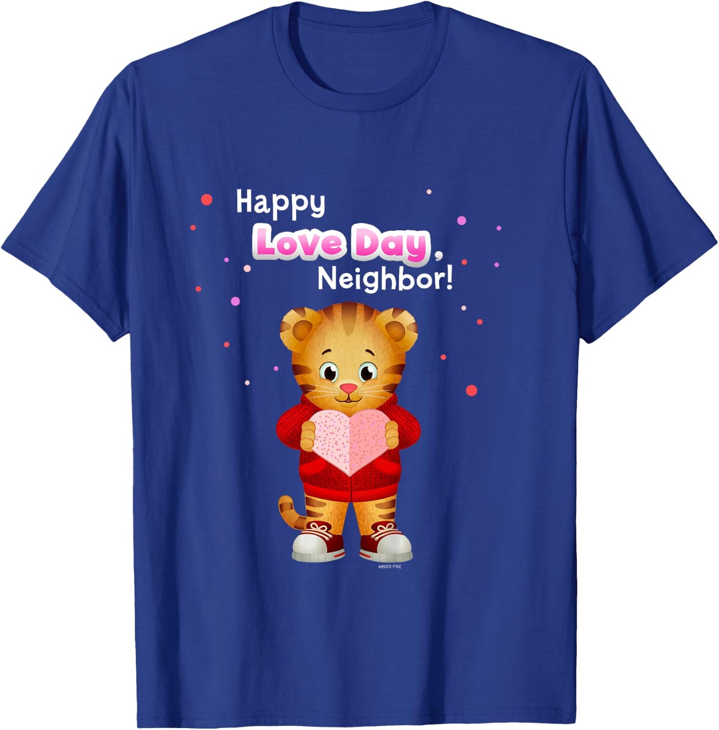 Happy Love Day, Daniel Tiger! (White/Pink) T-Shirt - T-Shirt | Royal
