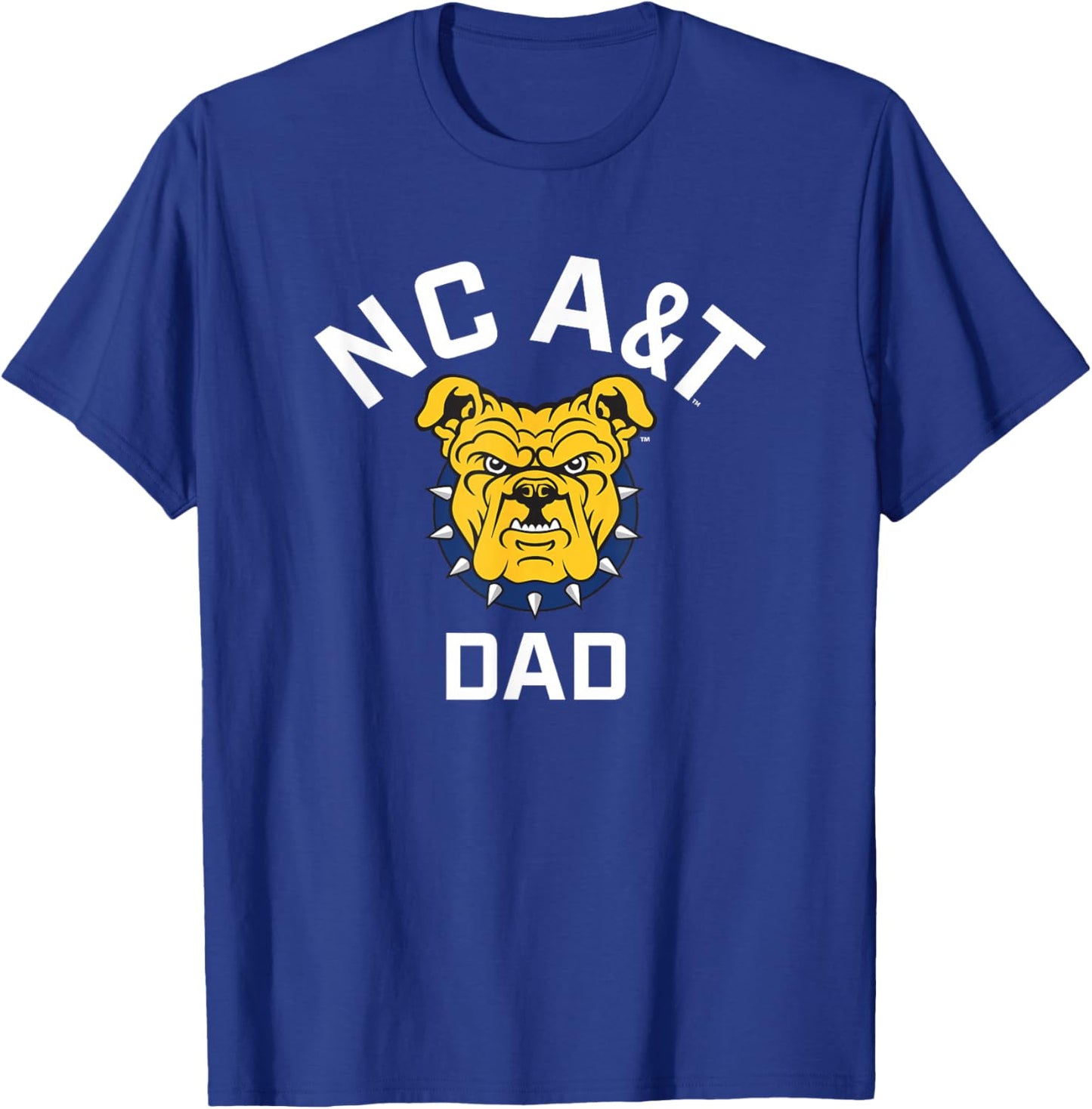 North Carolina A&T State University Aggies Arched Dad T-Shirt - T-Shirt | Royal