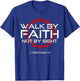 Jesus Walk by Faith Christian T-Shirt - T-Shirt | Royal