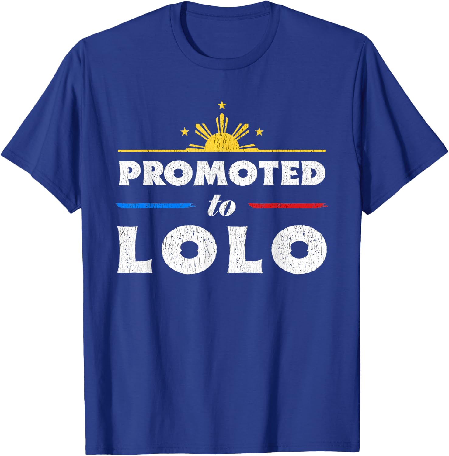 Promoted To Lolo Filipino Grandpa T-Shirt - T-Shirt | Royal