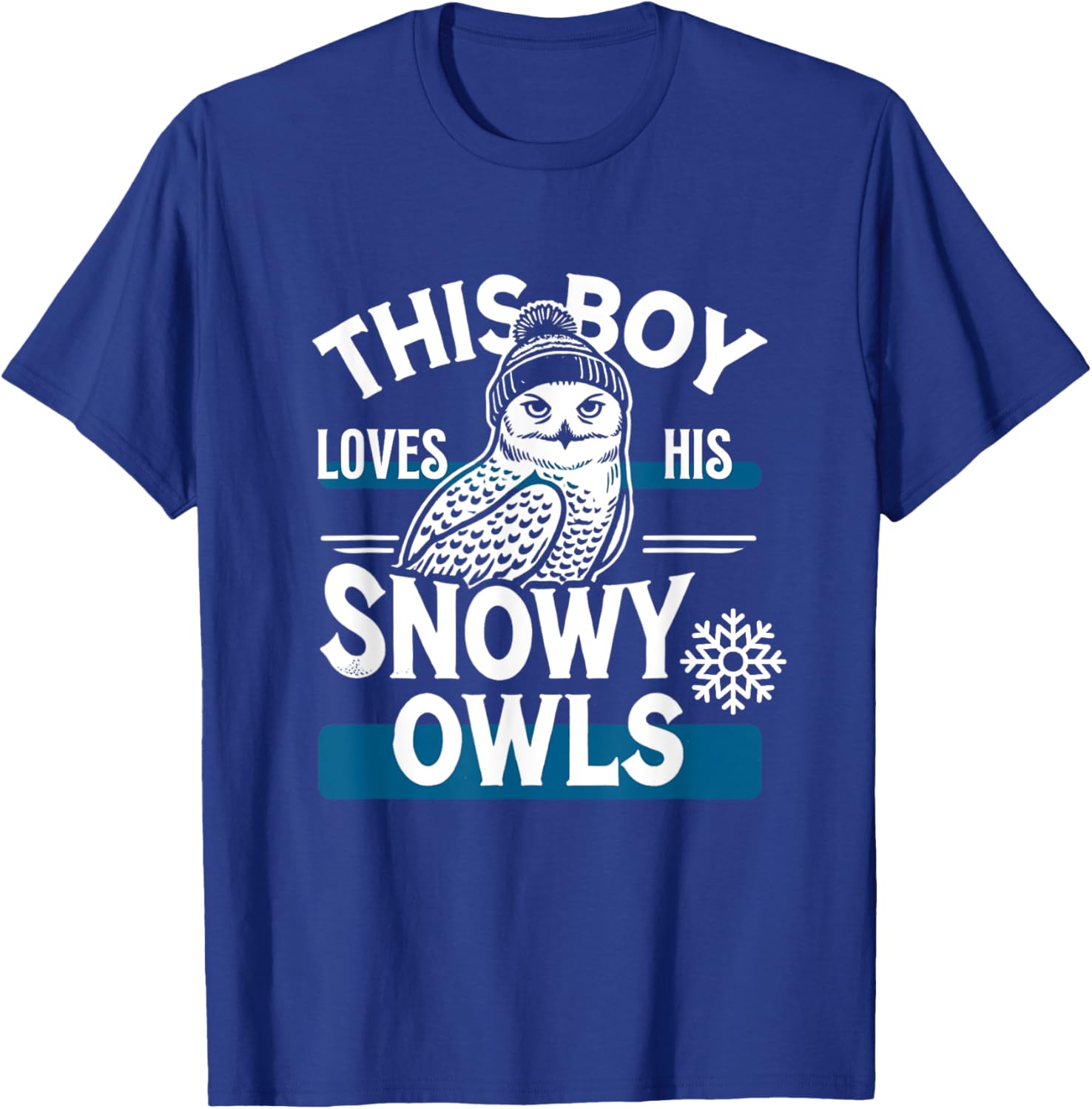Snowy Owl Boys Snowy Owl Lover Snowy Owls T-Shirt - T-Shirt | Royal