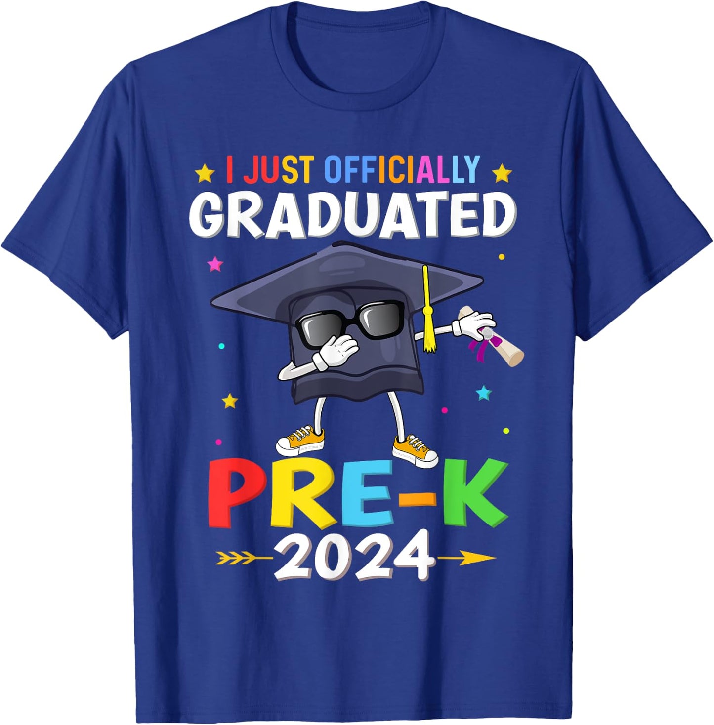 I just Officially Graduated pre k graduation 2024 pre-K kids T-Shirt - T-Shirt | Royal