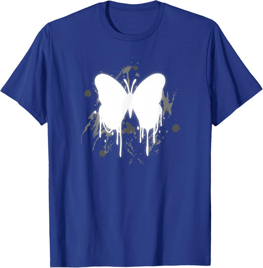 Y2K Fairy Grunge Fairycore Melting Butterfly T-Shirt - T-Shirt | Royal