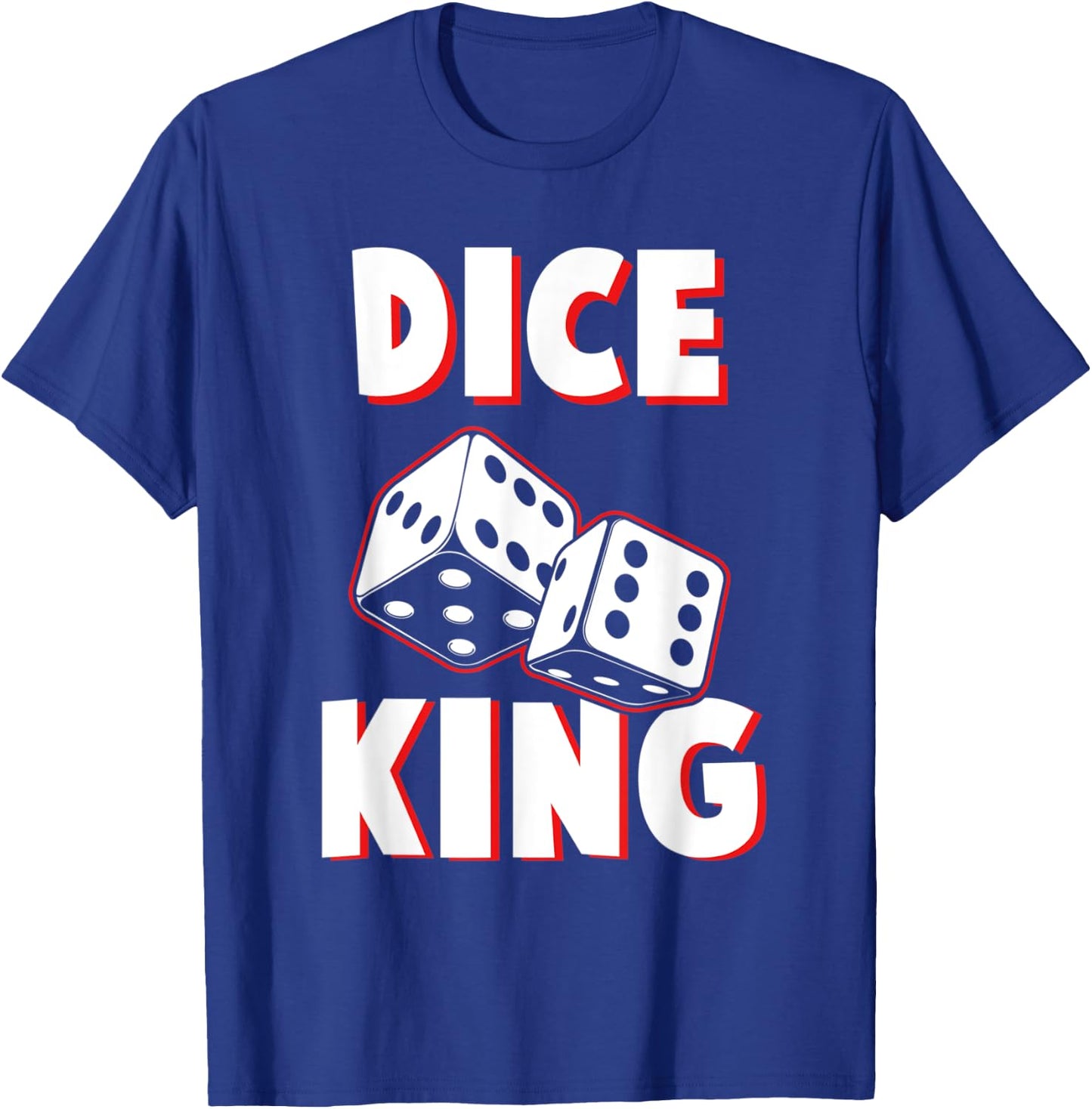 Dice King Funny Board Game Champion Geek T-Shirt - T-Shirt | Royal