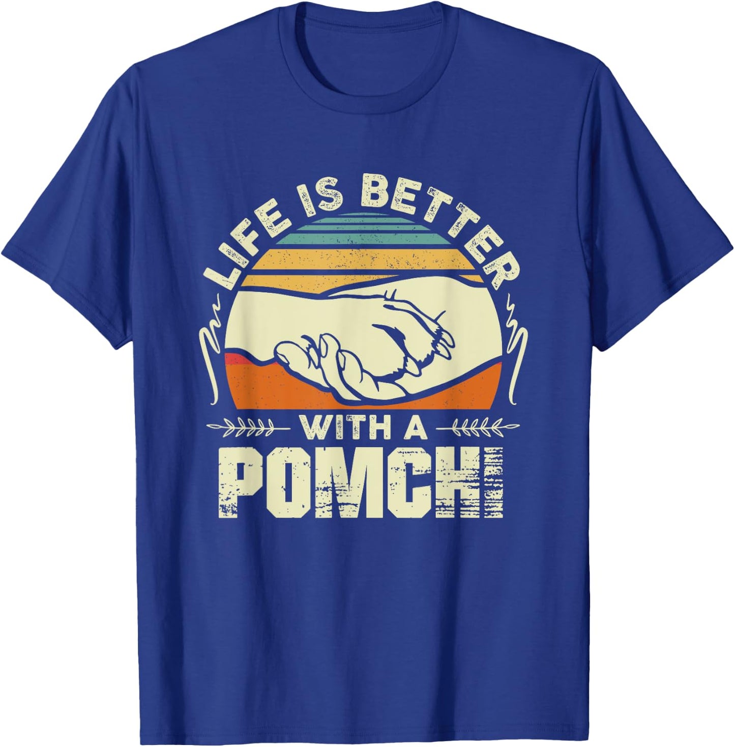 Pomchi Shirt Men Women Dog Mom Dog Lover T-Shirt - T-Shirt | Royal