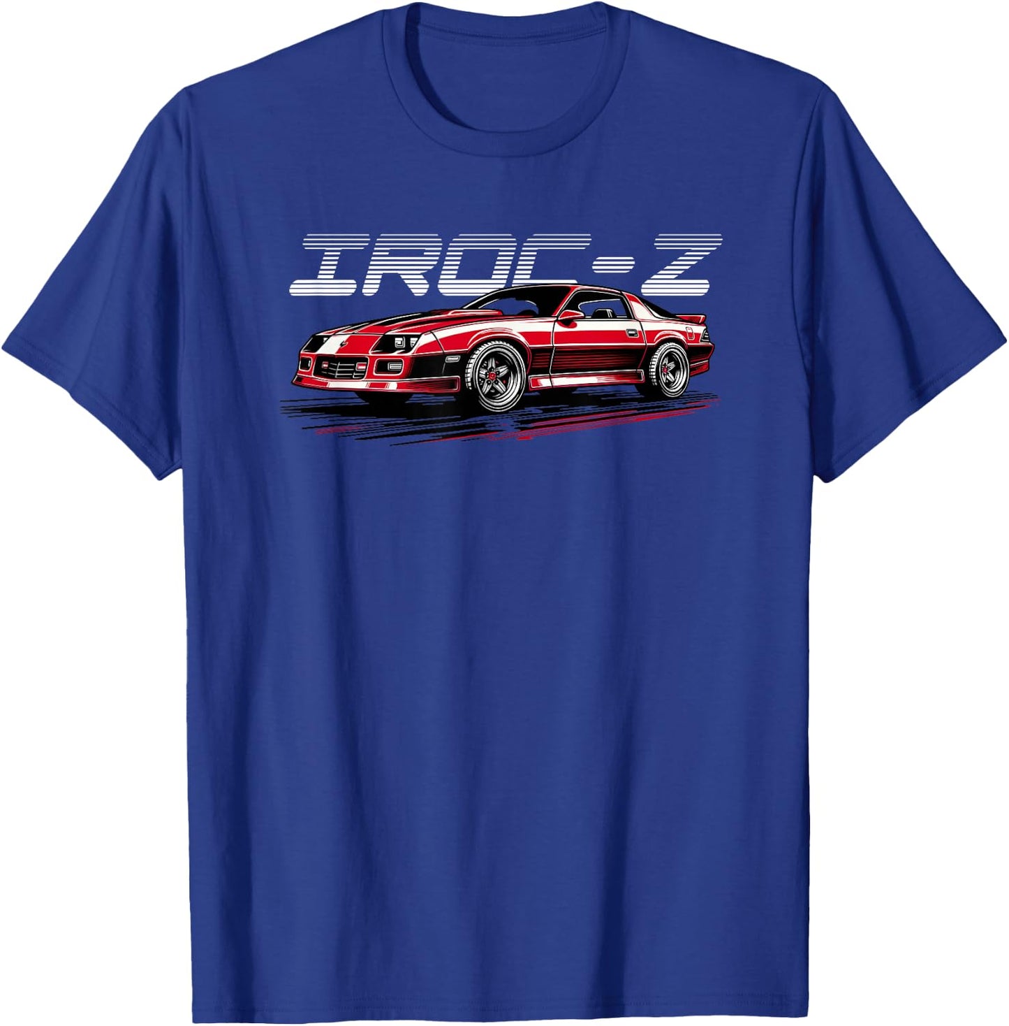 1980's IROC, IROC-Z Muscle Car American Muscle T-Shirt - T-Shirt | Royal