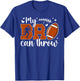 My Bro Quarterback Sister Of A Football Quarterback Sis T-Shirt - T-Shirt | Royal