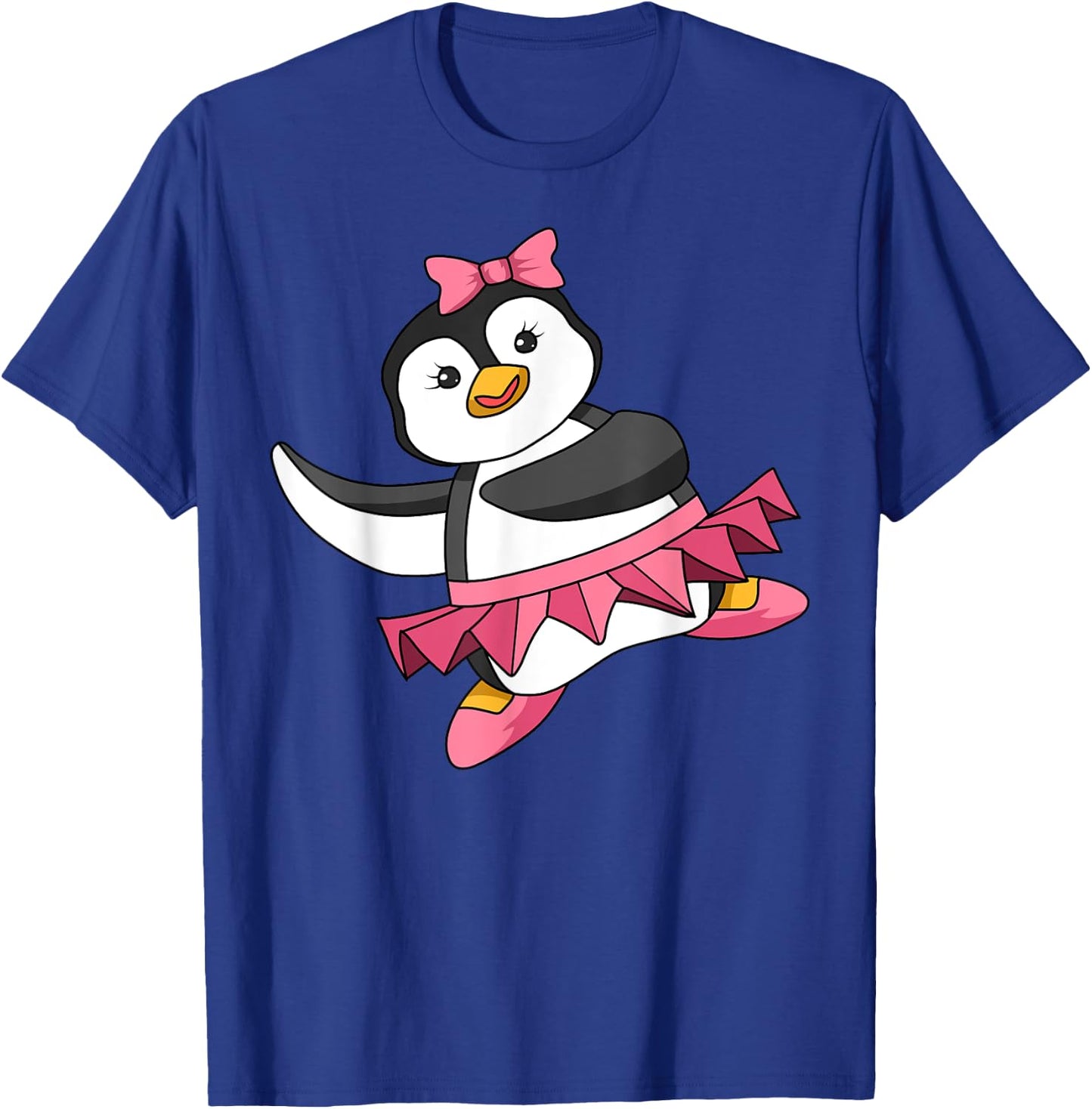 Penguin Ballerina Dance Ballet Dancer Flightless Bird Lover T-Shirt - T-Shirt | Royal