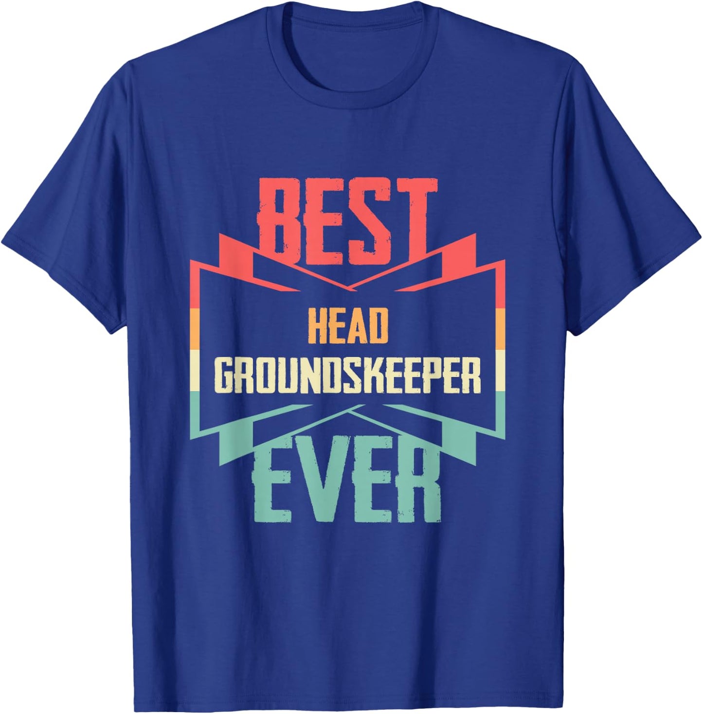 Vintage Best Head Groundskeeper Ever T-Shirt - T-Shirt | Royal