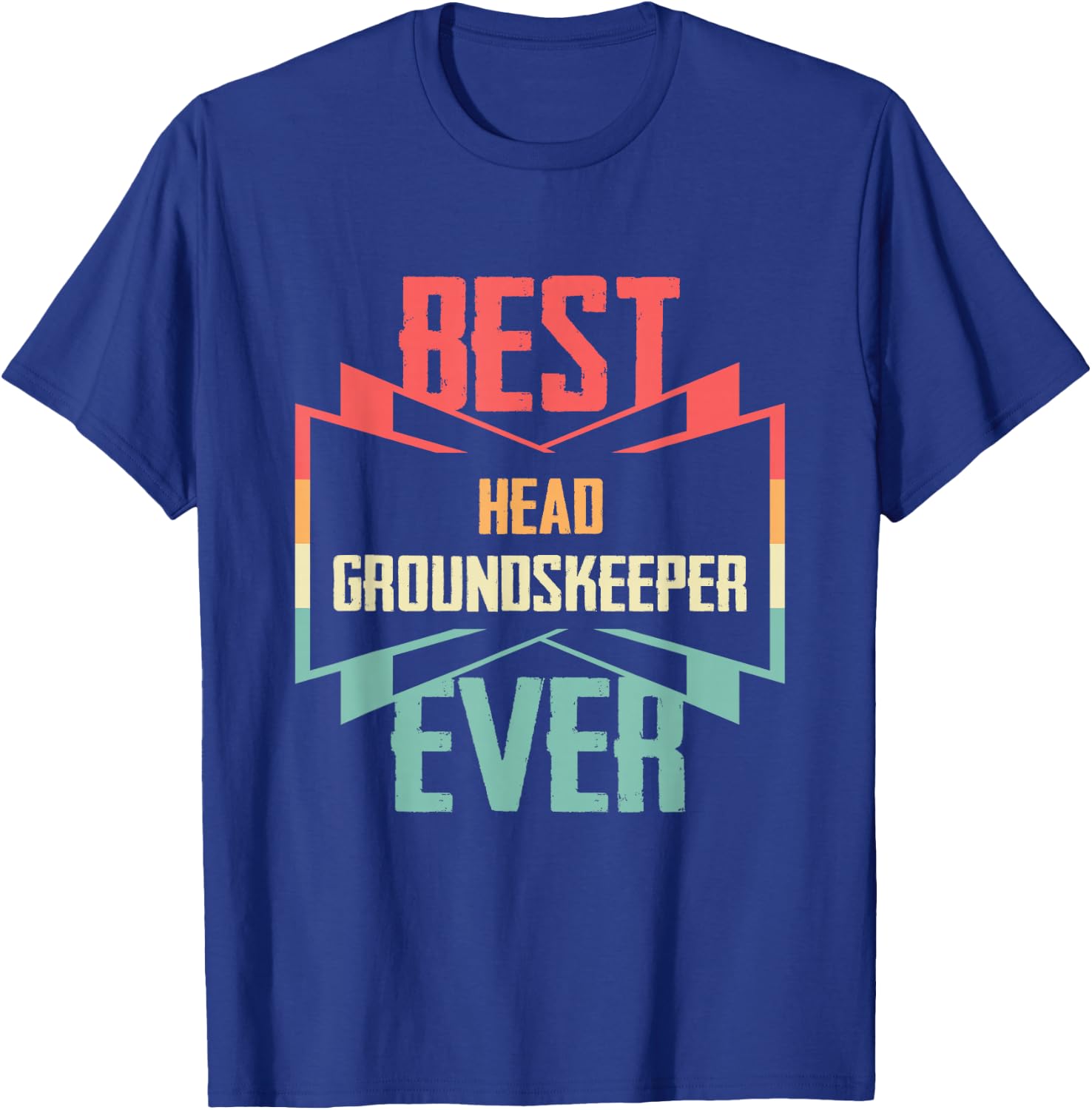 Vintage Best Head Groundskeeper Ever T-Shirt - T-Shirt | Royal