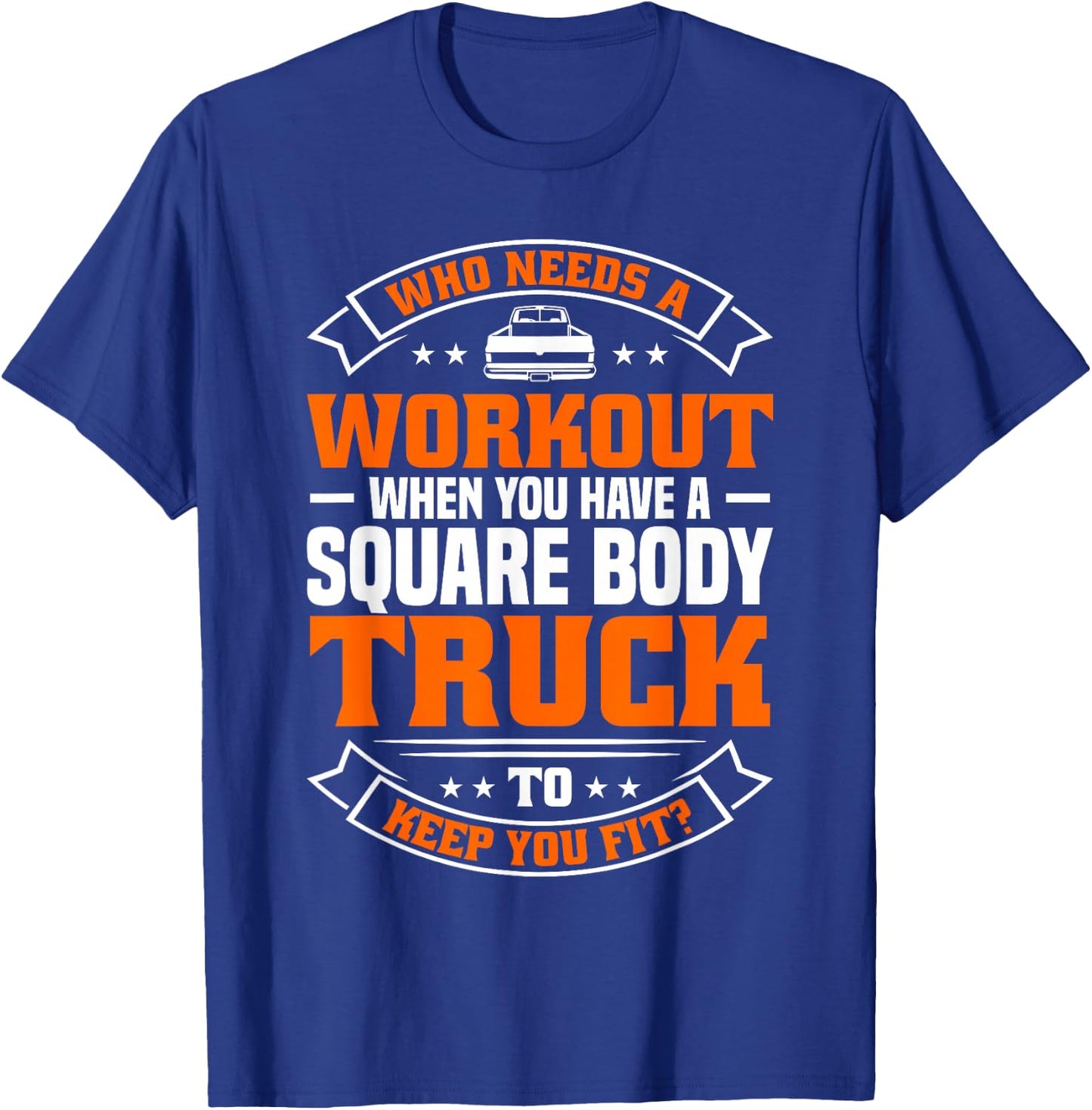 Square Body Truck T-Shirt - T-Shirt | Royal