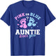 Gender reveal auntie aunt T-Shirt - T-Shirt | Royal