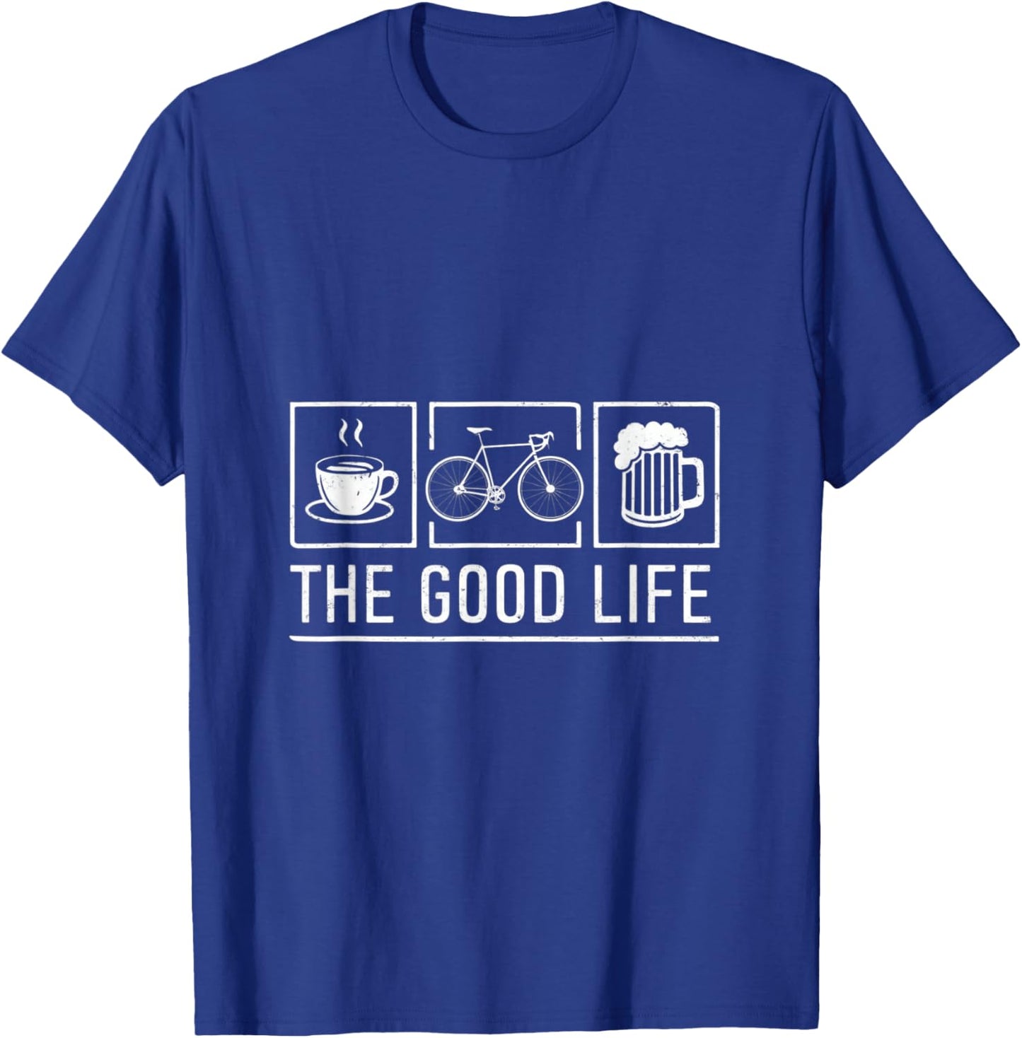 Funny Bicycle Beer Good Life Cycling T-Shirt - T-Shirt | Royal