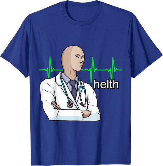Helth Meme Man Funny Surreal Dank Meme T-Shirt - T-Shirt | Royal