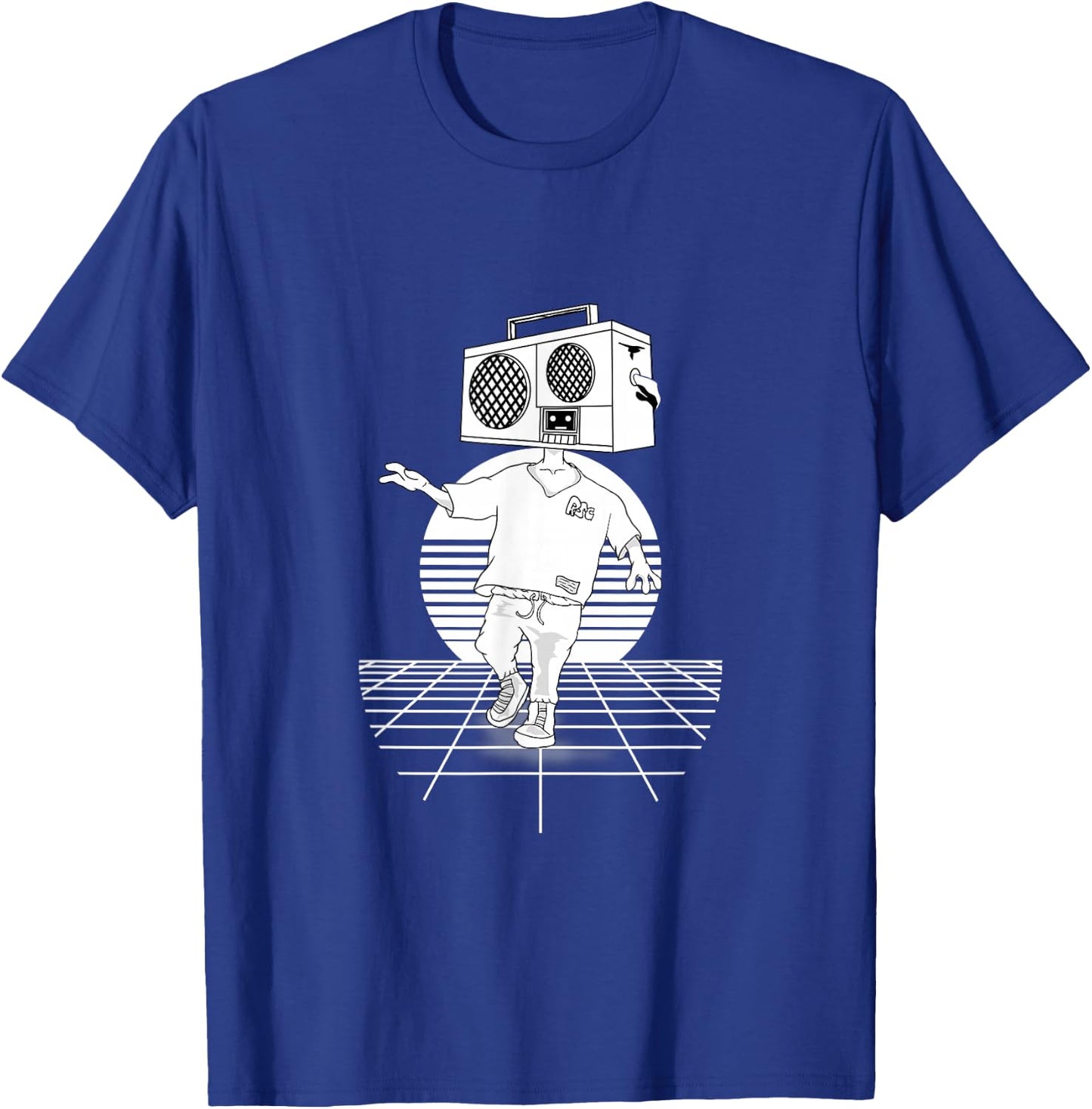 Vintage Radio Head Punk Retro inspired T-Shirt - T-Shirt | Royal