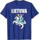Lietuviai Apparel Lithuanian Knight Gifts Vytis Lietuvos Herbas -Adults Kids Red T-Shirt - T-Shirt | Royal