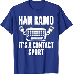 Funny Ham Radio Art Men Women Ham Operator Amateur Radio T-Shirt - T-Shirt | Royal